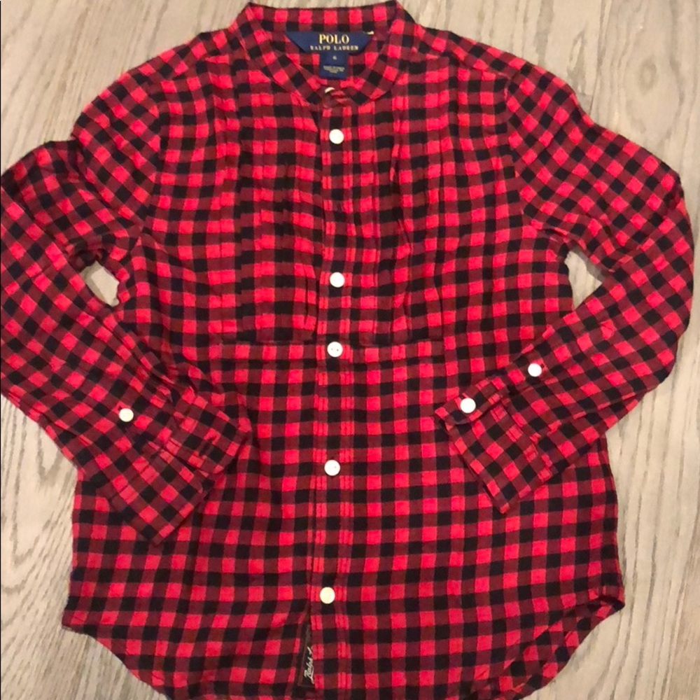 Polo Ralph Lauren black and red shirt